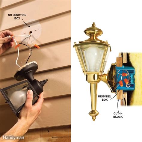 exterior light without junction box|outdoor light fixtures without box.